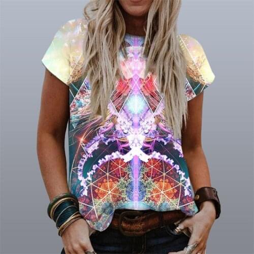 2021 Summer Women Oversized T-shirt Printing Short Sleeve T-shirts Tops Casual Clothes Streetwear Basic T-shirt Xl Drop Shipping