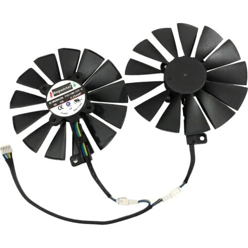 1 Set FDC10M12S9-C Graphics Card Cooler Fan For ASUS CERBERUS GTX1070TI A8G GDDR5 Graphics Card Cooling As Replacement