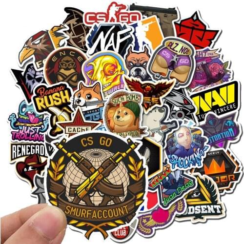 10/30//50pcs Hot Game CS GO Stickers Cartoon Waterproof PVC Skateboard Laptop Luggage Car Guitar Anime Sticker Stationery Kids