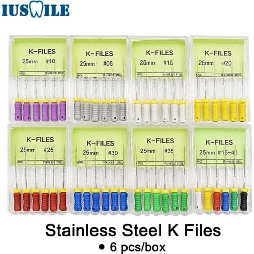 10 boxes high quality stainless steel K files dental endo files hand use
