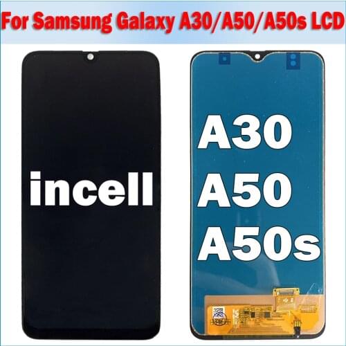 100% tested incell LCD For samsung galaxy A30 A50 A50S LCD Display Touch screen digitizer For samsung A305 A505 A507