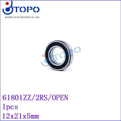 12*21*5mm Deep Groove Ball Bearings61801 ZZ/2RS/OPEN