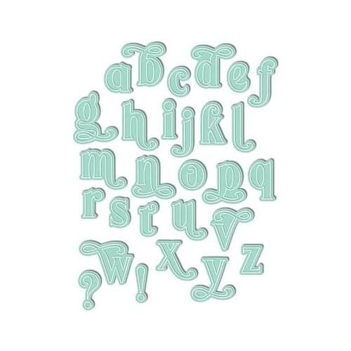 2021 AliliArts Metal Cutting Dies Lowercase diy Scrapbooking Photo Album Decorative Embossing PaperCard Crafts Die