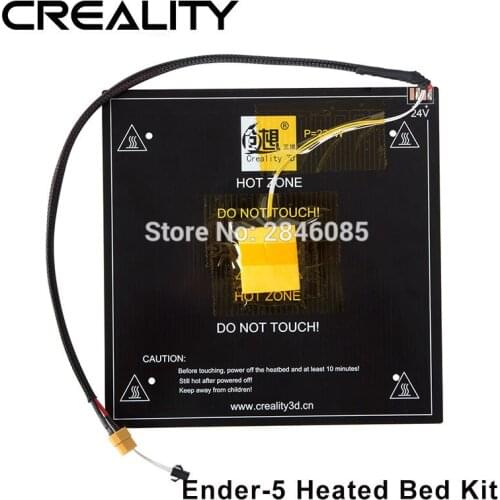 24V Ender-5 220*220*3MM heatbed Aluminum with cable line heating bed for Creality Ender 5 MK3 3D printer hotbed parts
