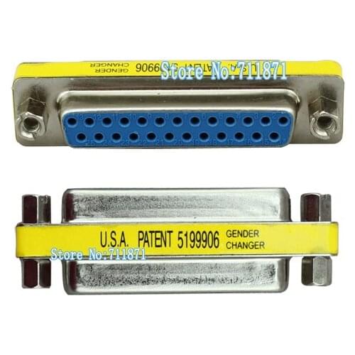 25P Female to Female DB25 Adapter 25 Pins Female Connector MiNi Gender Changer