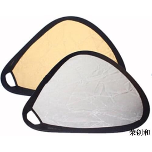 2in1 60cm Gold/Silver Portable Folding Handheld Photograph Reflector With bag