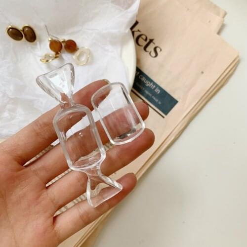 8cm*2.3cm 5PCS Mini Plastic Storage Box Jewelry Storage Container Home Decoration for House Desk Room Transparent Jewelry Box