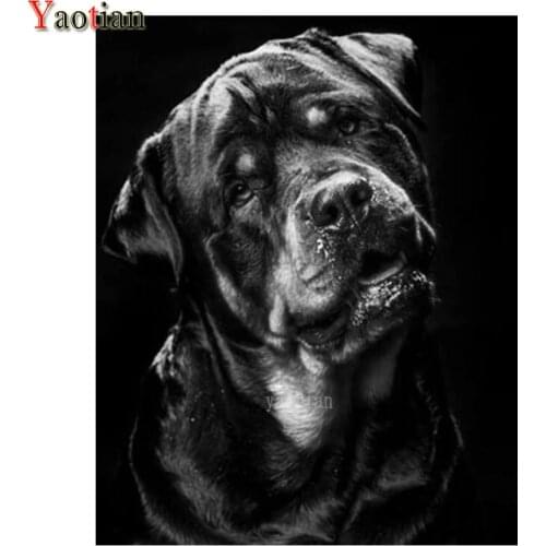 Rottweiler Pet Dog 5D Diamond Painting Full Drill Square Rhinestone Embroidery Sale Diamond Mosaic Cross Stitch Home Decoration