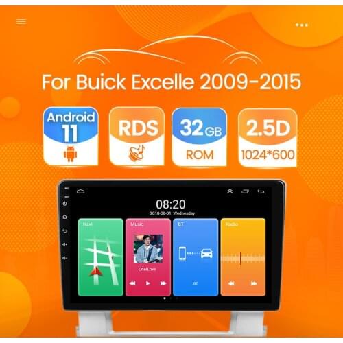 Android 11 Car Radio Video Player Navigation for Buick Excelle 2 2009 - 2015 for Opel Astra J 2009 - 2017 Multimedia Stereo 2DIN
