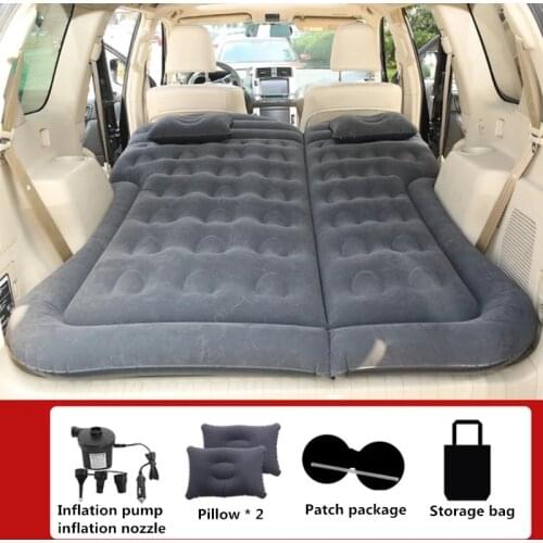 SUV Car Travel Bed Back Row Portable Inflatable Bed Fast Inflatable Outdoor Camping Mat Cushion Beach Camping Sleeping Mat