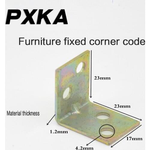 Free shipping thickened small angle iron laminate fixings furniture fittings 90 degree small angle