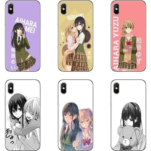 Anime lesbian Citrus Yuzu Aihara Accessories Case For Huawei P30 P20 Pro P10 P9 P8 Lite Y5 Y6 Y7 Y9 P Smart Plus 2018 2019