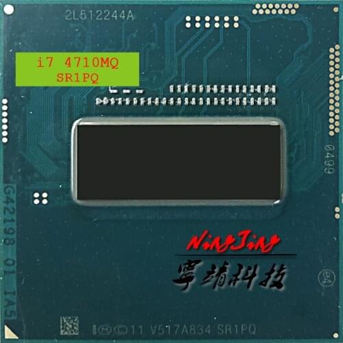 Intel Core i7-4710MQ i7 4710MQ SR1PQ 2.5 GHz Quad-Core Eight-Thread CPU Processor 6M 47W Socket G3 / rPGA946B