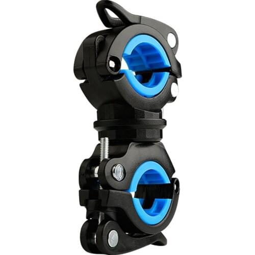 Light Holder Flashlight Light Clip Front Light Holder Fixed Bracket Bicycle Clip Riding Accessories Can Be Rotated and Adjusted