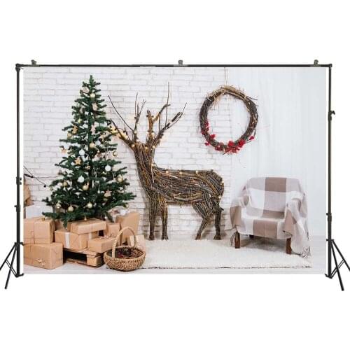 Photography Backdrop Christmas Fireplace Interiors Decor Newborn Baby Child Photo Background Studio Photocalls Props W-4478
