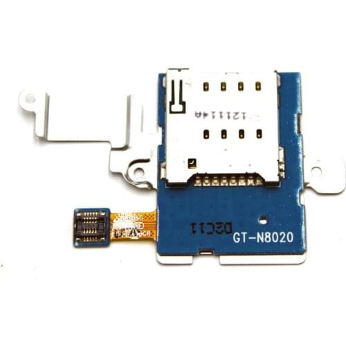 For Samsung Galaxy N8020 Sim Card Reader Holder Tray Slot Socket Flex Cable
