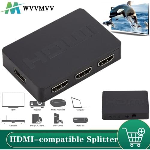 Hdmi-compatible Splitter 3 Port Hub Box Auto Switch 3 In 1 Out Switcher 1080P Hd 1.4 Remote Control For Hdtv Xbox360 Ps3 Project