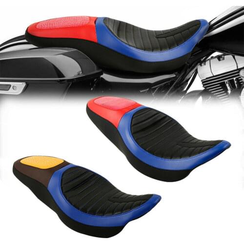 Motorcycle Driver+Rear Passenger Rear Seat For Harley Touring Electra Road Glide 09-20