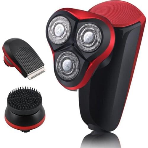 3D Electric Baldheaded Shaver Razor Washable Face Trimmer Man Grooming Kit Skull Clipper Self Shaven Haircut Balding Shave Cut