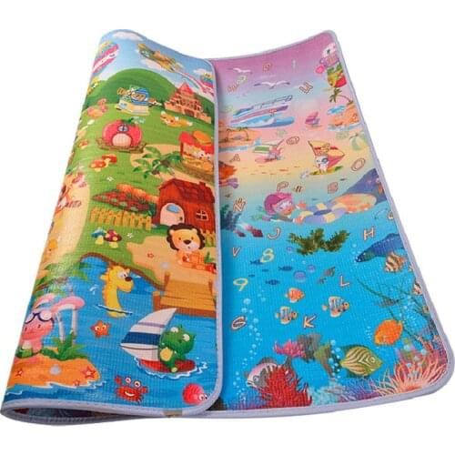 180CMx120CM Non-Toxic Baby Crawling Gym Mats Kids Game Pad Family Picnic Rugs Infant Playing Carpets Thickness 1CM