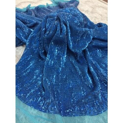 Nigerian Lace Fabric With sequins African French Net Lace Fabric SYJ-82817 Embroidered Tulle Mesh Lace