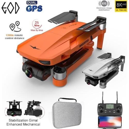 New KF102 GPS Drone 4k Profesional 8K HD Camera 2-Axis Gimbal Anti-Shake Aerial Photography Brushless Foldable Quadcopter 1200m