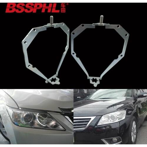 BSSPHL Car Styling Frame Adapter Hella 3r G5 Projector Lens Retrofit For TOYOTA Camry 2005-2011 Xenon Follow Up
