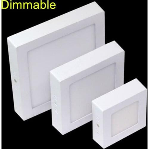 Surface High Bright panel light Dimmable 9W 15W 25W kitchen light ceiling Square 2835SMD Aluminum 85-265V warm white/cool white
