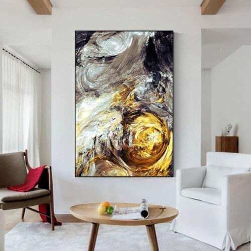 Modern Abstract Art Colorful Line Oil Painting on Canvas Poster Print Canvas Painting Wall Art Pictures for Living Room Decor