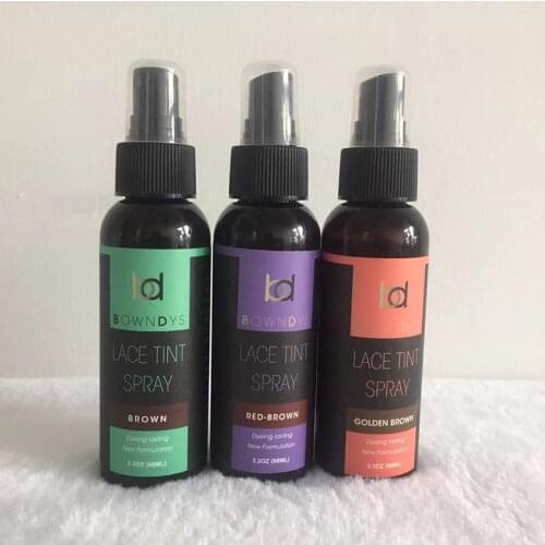 98ml Lace Tint Spray for lace Wigs Lace Tint spray For Closures Wigs And Closure Front golden brown red brown