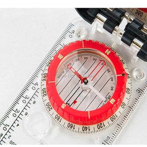 Luminous Compass With Mirror LED Light Durable Anti-shock Stable Waterproof Hiking Climbing Multifunctional Compass