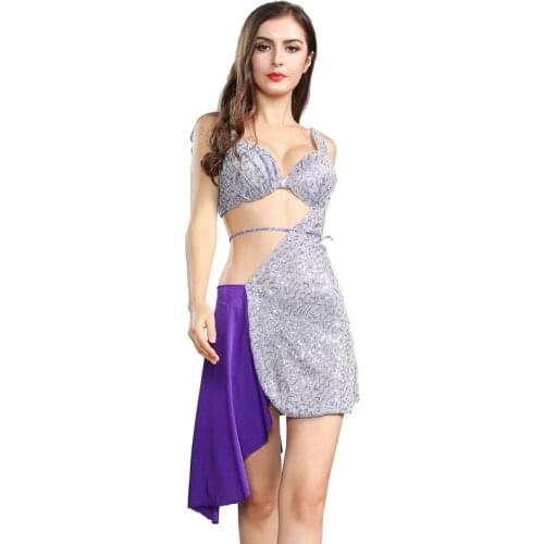 Sexy Belly Dancing Dress Womens Sequined Dance Costume Belly dance Costumes Bollywood Belly Dancing Outfits night dance wear