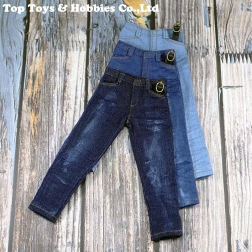In stock 1/6 Mens Slim Jeans ACN001P Trend Doll Clothing for 12 Inch Figure Dolls