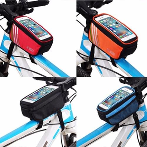 2019 Touch Screen Cycling Bags MTB Road Cycle Ciclismo Waterproof Outdoor Cycling Bike Frame Front Tube Bag 4 Color