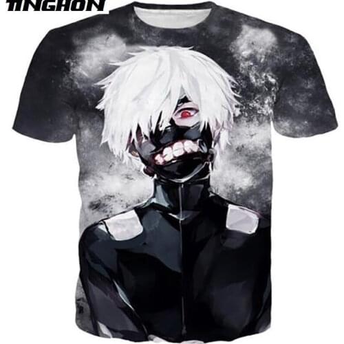 XS-7XL New Fashion Women/Mens Classic Tokyo Ghoul Anime Funny 3D Print T-shirt