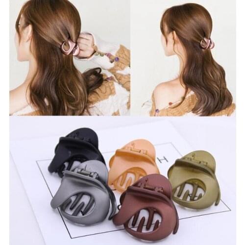 Women Lady Hair Claw Acrylic Hair Clips Barrette Crab Clamp Hair Pins Ornaments Hair Accessories Headwear