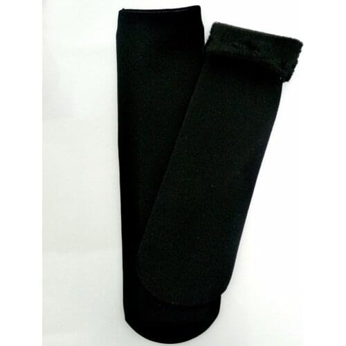 Womens Snow Socks Warm Plus Velvet Thick Adult Floor Socks Black Hot