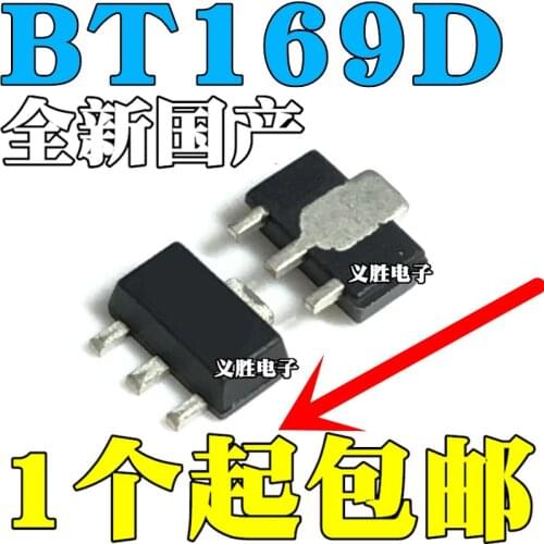 3PCS NEW BT169D BT169M Unidirectional microtrigger thyristor BT169 SOT89 One-way thyristor