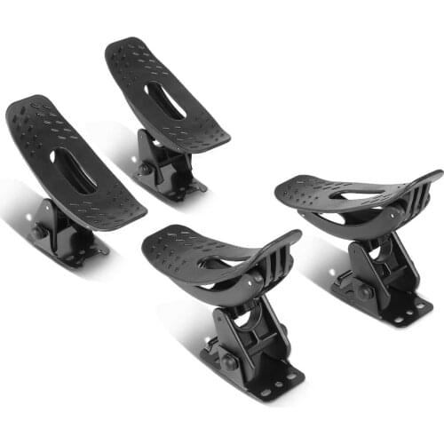 4Pcs Universal Black Adjustable Saddle Kayak Car Truck Roof Top Crossbar Mount Rack Carrier Boat Canoe Snowboard