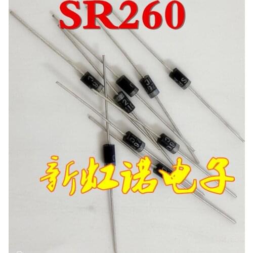 5Pcs/Lot New Original SB260 = SR260 Schottky Diode 60 V 2 A Integrated circuit Triode In Stock