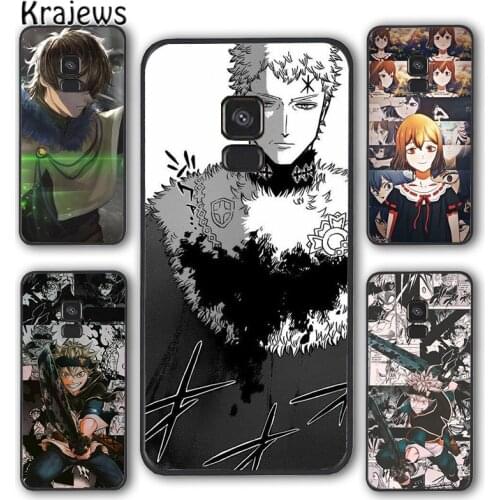 Krajews Black Clover Asta Yuno anime Phone Case Cover For Samsung Galaxy S5 S6 S7 S8 S9 S10 E lite S20 plus ultra Note funda