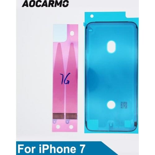 Aocarmo Black/White LCD Display Screen Adhesive + Battery Anti-Static Sticker Glue Tape For iPhone 7 4.7" 7G Replacement