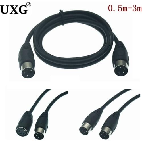 DIN 4pin Male to Male Female Audio and Video Cable S-terminal DIN 4Pin connector Midi 4pin Cable 1m 2m 3m