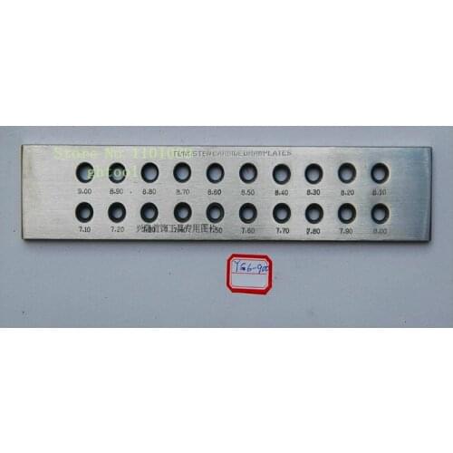 Free Shipping 20 holes Jewelry Tungsten Carbide Drawplates Hole Size 7.10-9.00mm Round Draw Plate ghtool