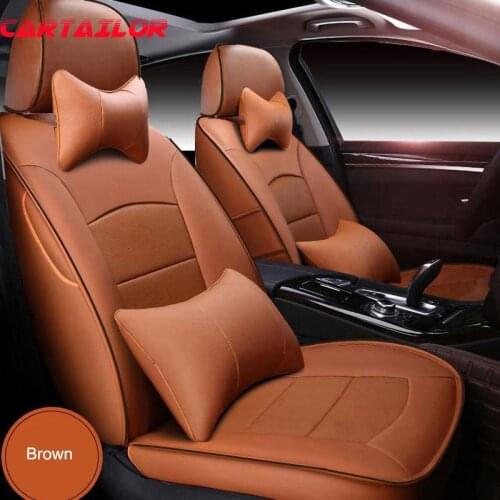 CARTAILOR Cover Car Seat Leather for VOLVO V40 Seat Covers Cars Accessories Automobiles Seats Cover Set Custom Cushion Protector