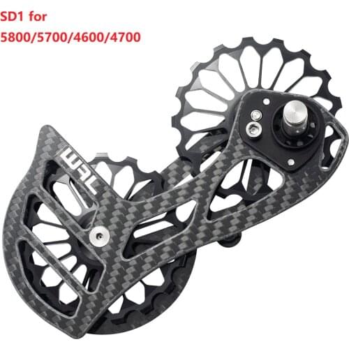 Road bicycle 17T carbon fiber ceramic speed pulley bearing block rear wheel derailment 5800 6800 9000 6870 105 9070 4700
