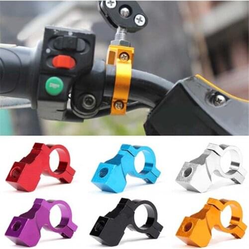 Motorcycle Bicycle Handle Rearview Mirror Fixed Bracket Mounting Rack Bracket For 21-25mm Handlebar 5 Colors 1 Pairs