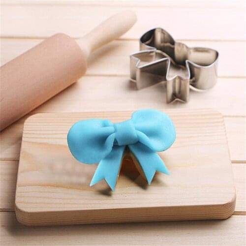 Biscuit Mold Cartoon Bowknot Pancake Cutter Candy Cutter Mold Cookie Cutter Sugar Biscuit Mold Cookies Cutter Tool Coxeer