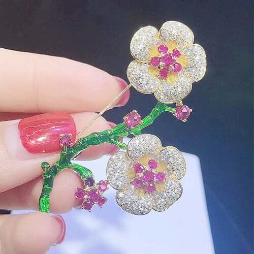 FPPJ Flower Brooches For Clothes