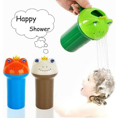 Baby Summer Frog Shower Cup Kids Shampoo Shield Cap Visor Hat Brands Baby Bath Toys Tub Bath Products Care For Children Swimming